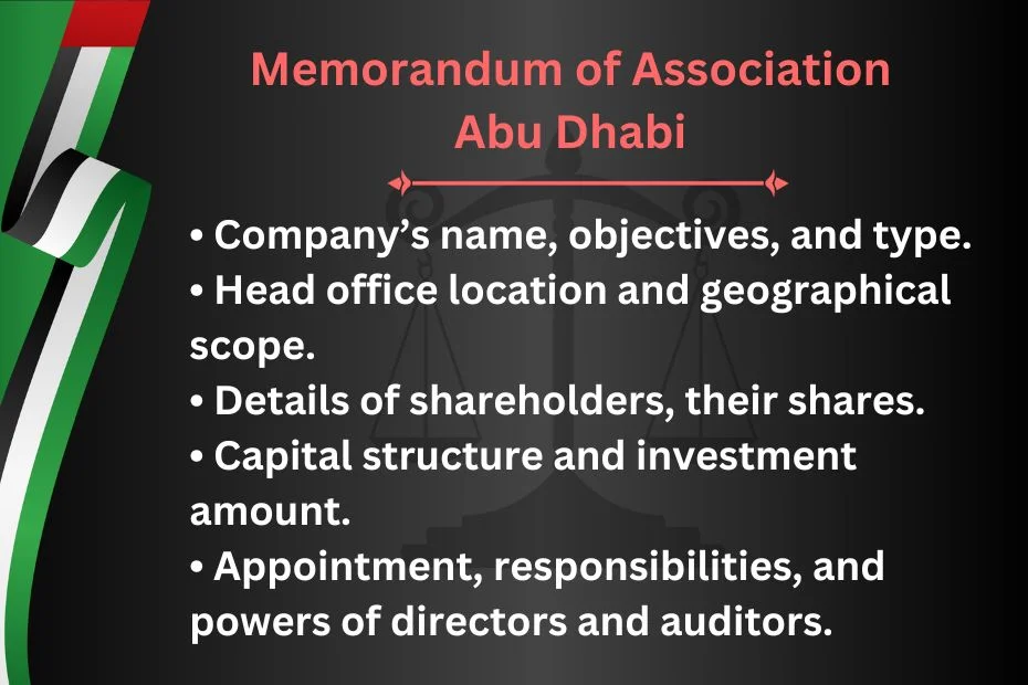Memorandum of Association Abu Dhabi