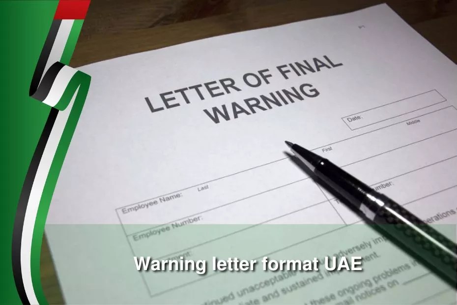 warning letter format uae
